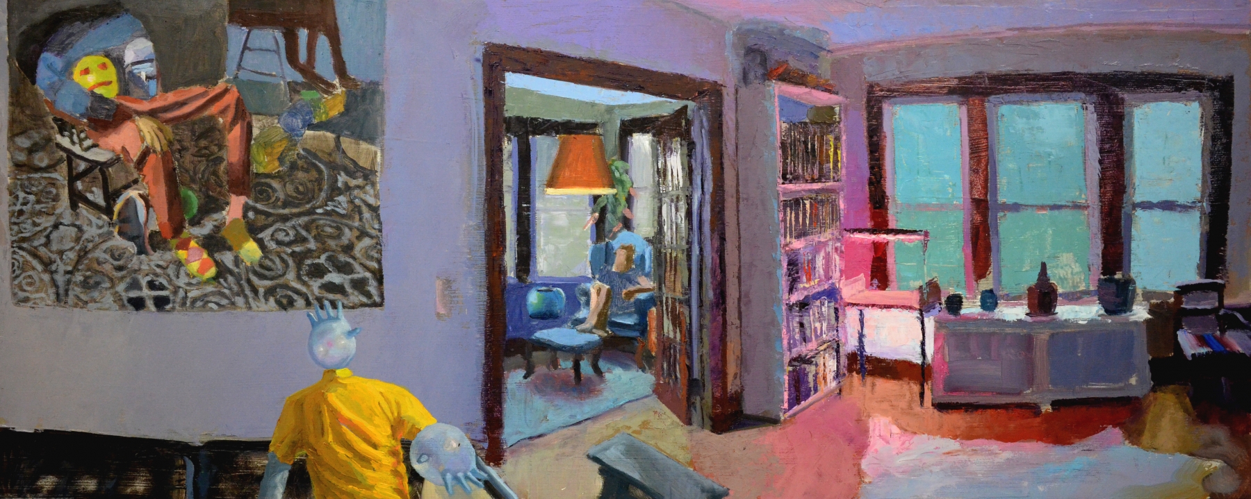 Living Room, 2020, Oil on Panel