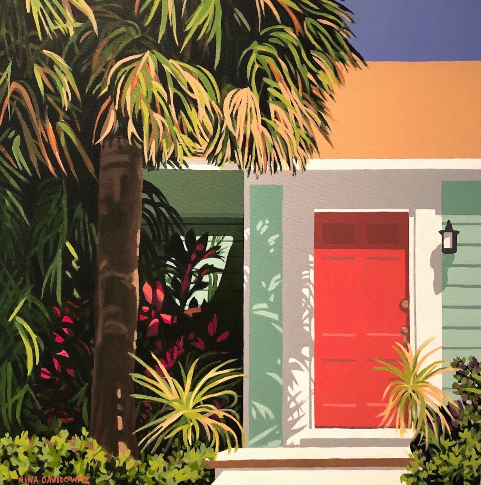 Nina_Davidowitz_The_Coral_Door_2019_Acrylic_on_Canvas_24Hx24W