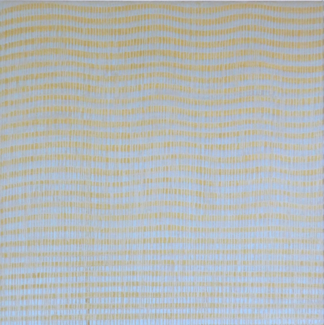 Sabine Friesicke, Time Waves 2, 2019  Acrylic on linen, 47.24h x 47.24w x 1.97d in ALT