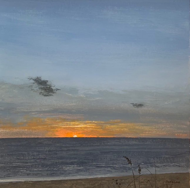 Shannon_Torrence _Sunrise,_N-End_Palm_Beach_2020 _Acrylic_on_Paper_6X6